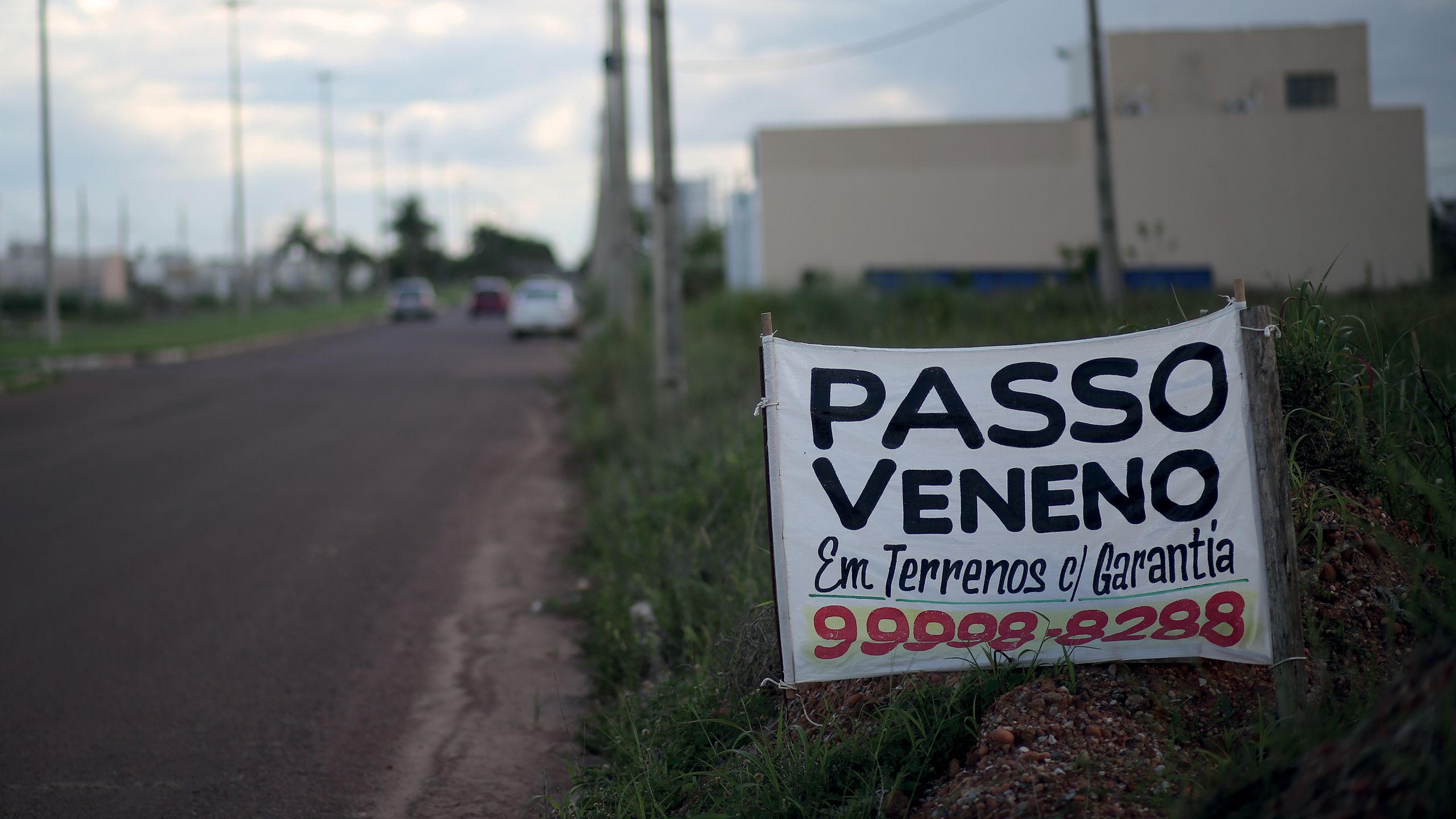 A ‘veneno’ (poison) sprayer’s sign in Sinop.